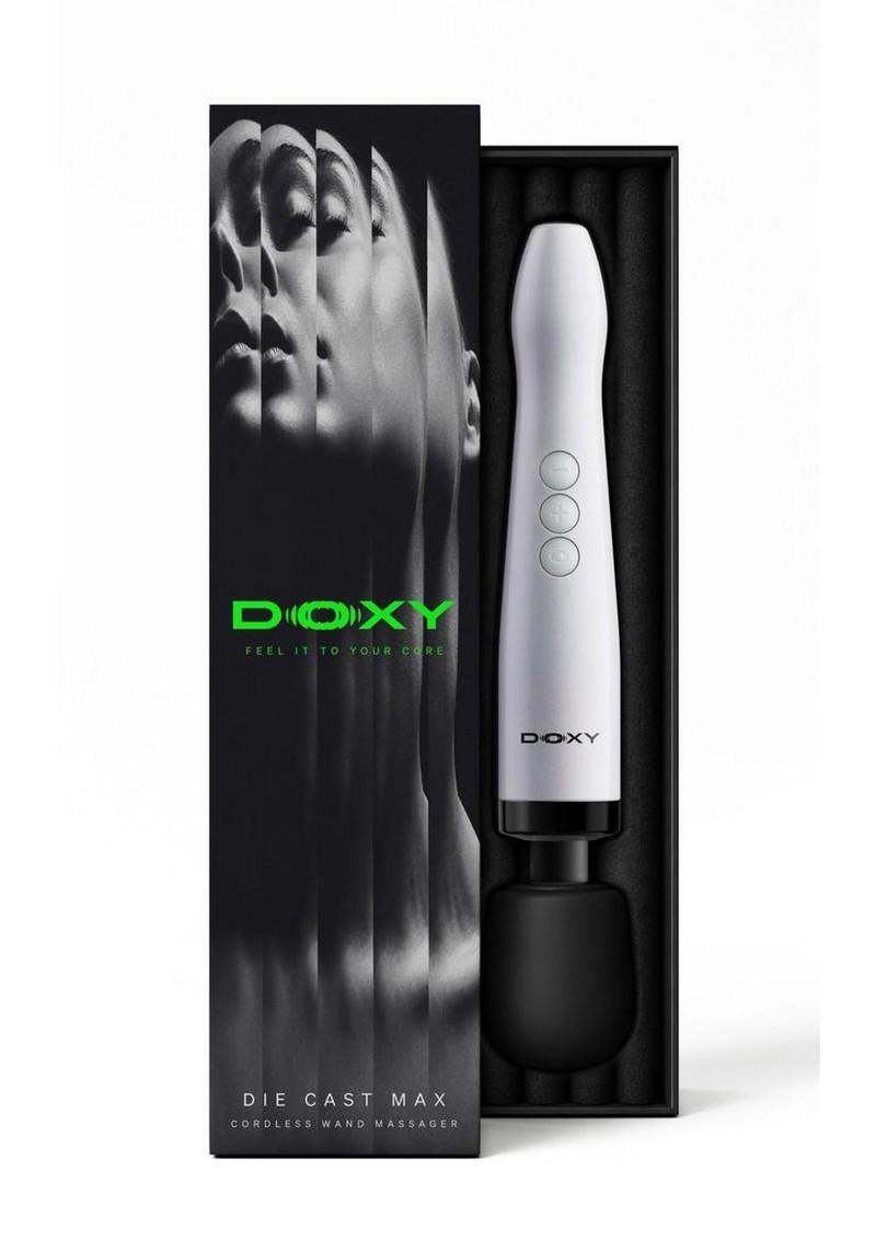 Doxy Die Cast Max Rechargeable Cordless Wand Massager - White