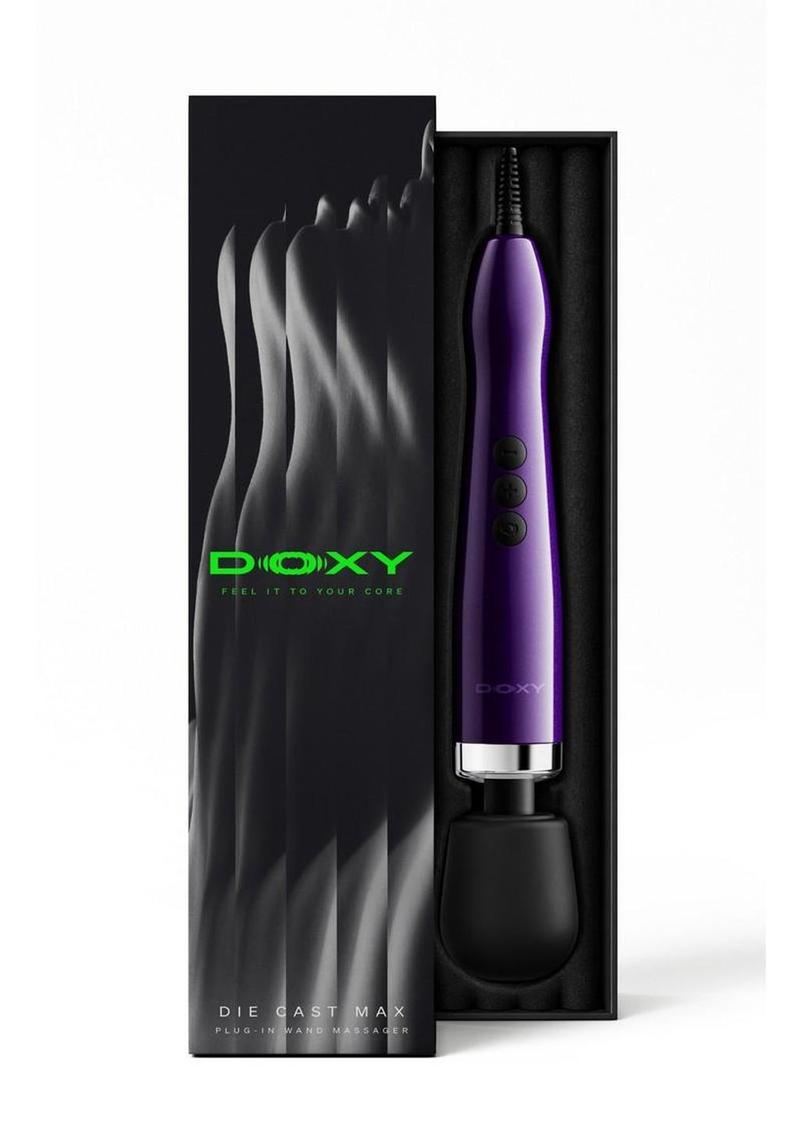 Doxy Die Cast Max Plug-In Wand Massager - Purple