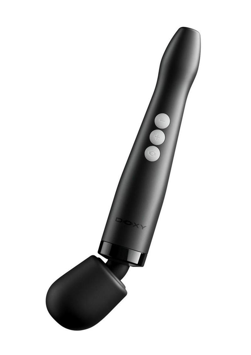 Doxy Die Cast 3 Rechargeable Compact Cordless Wand Massager - Matte Black