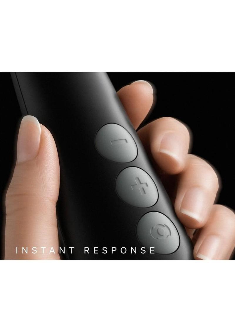 Doxy Die Cast 3 Rechargeable Compact Cordless Wand Massager - Matte Black