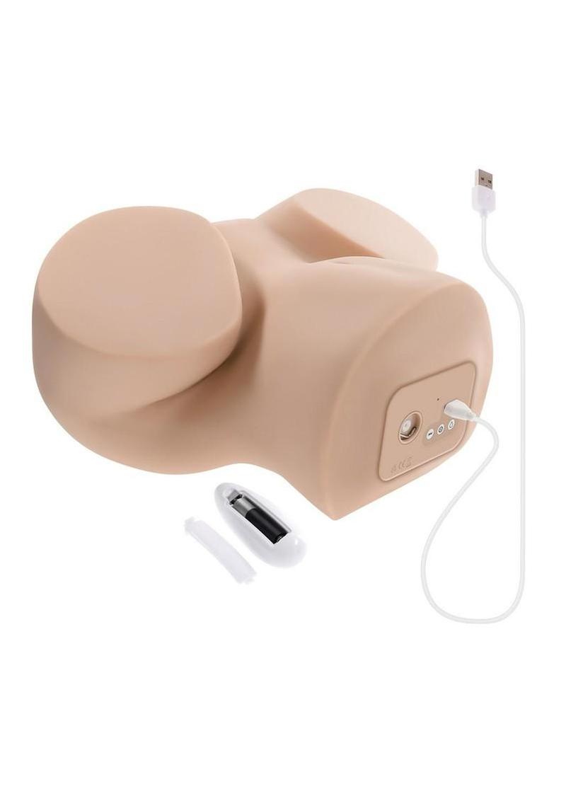 Zero Tolerance Squirt For Me XL Rechargeable Realistic Squirting Pussy Stroker with Remote Control - Vanilla