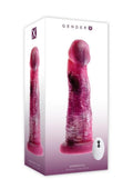Gender X Whimsical Rechargeable Silicone Vibrating Dildo with Remote Control - Multicolor