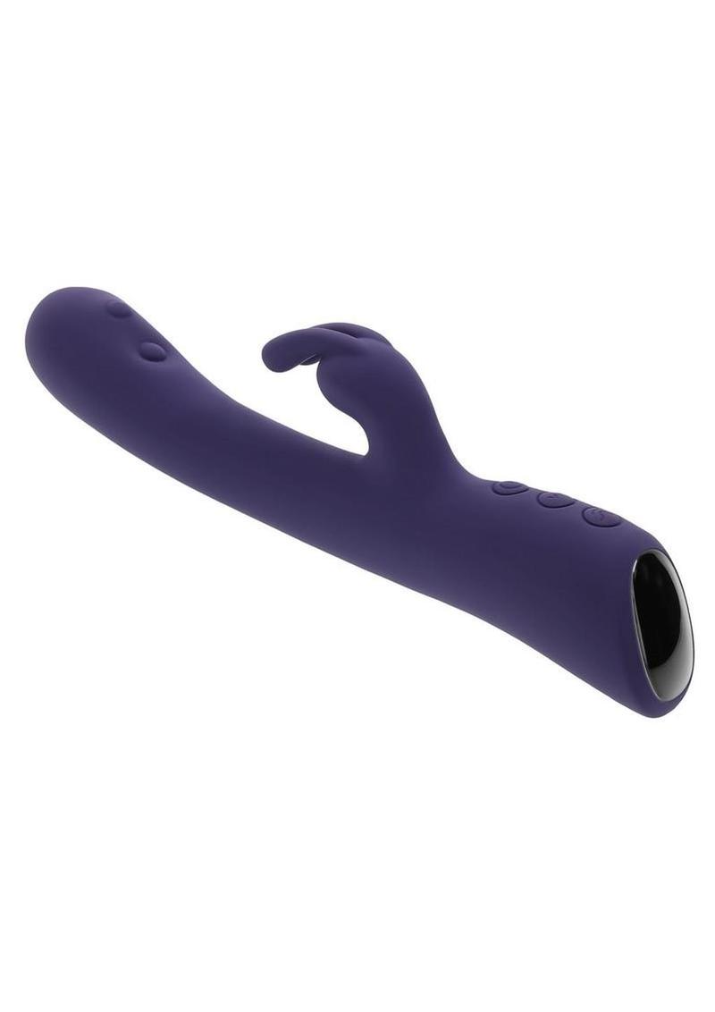 Poppin Good Time Rechargeable Silicone Rabbit Vibrator - Purple