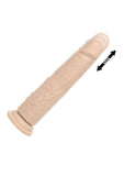 Rechargeable Vibrating & Thrusting Silicone Studs - Vanilla