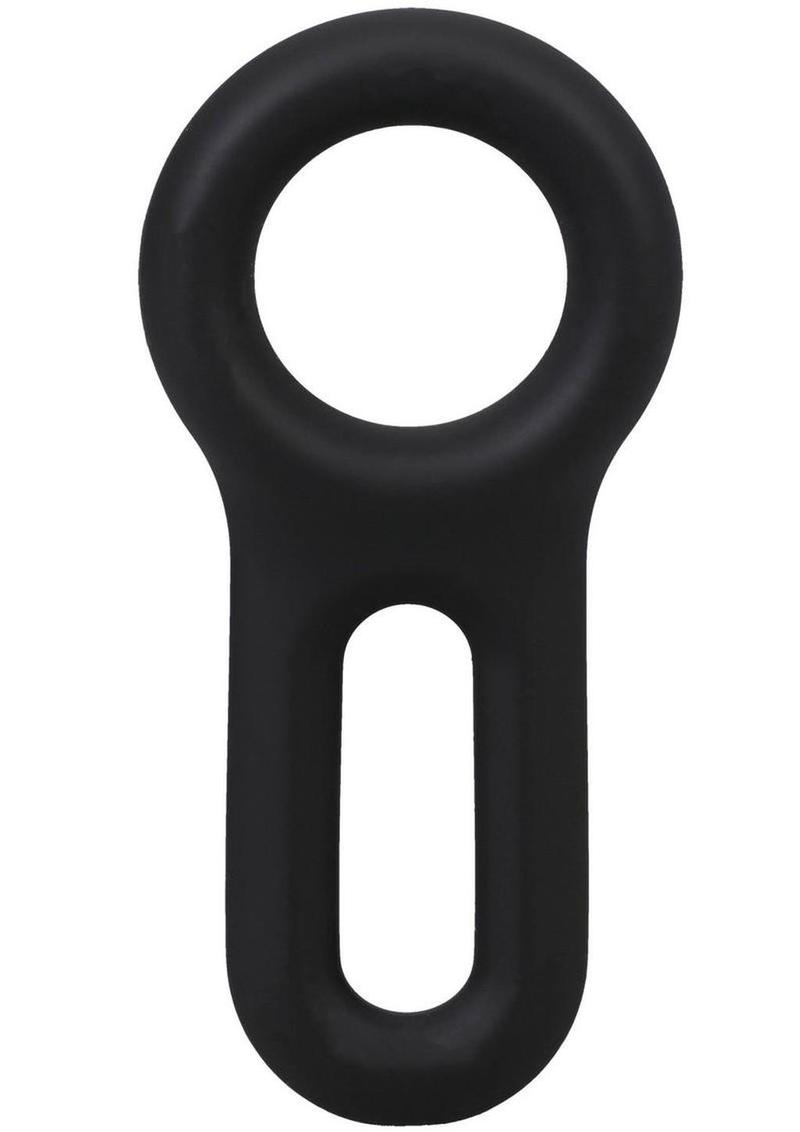 Rock Solid The Keyhole Silicone C-Ring - Black