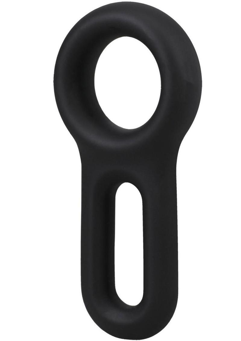 Rock Solid The Keyhole Silicone C-Ring - Black