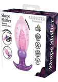 Monster Romance Shape Shifter Blow-Up Silicone Anal Plug - Purple/Pink