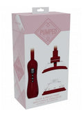 Pumped Automatic Rechargeable Vulva and Breast Pump with Rotating & Vibrating Tongue - Red