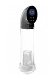 Pumped Hyperscope Automatic Rechargeable Dual Vibrating Male Pump with Vagina Sleeve - Gun Metal