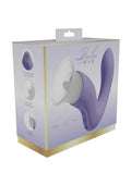 Vive Callalily Silicone Rechargeable Triple Motor G-Spot tap, Vulva, Breast Suction and Tongue Vibrator - Lavender