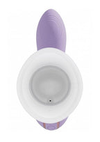 Vive Callalily Silicone Rechargeable Triple Motor G-Spot tap, Vulva, Breast Suction and Tongue Vibrator - Lavender