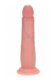 RealRock Dual Layered Silicone Realistic Sliding Skin Dildo 8in - Vanilla