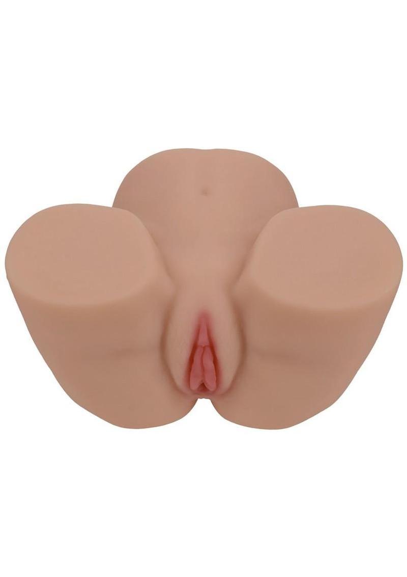 Xkin Lux Arden Dual Entry Bodyforms Masturbator - Pussy/Ass - Caramel
