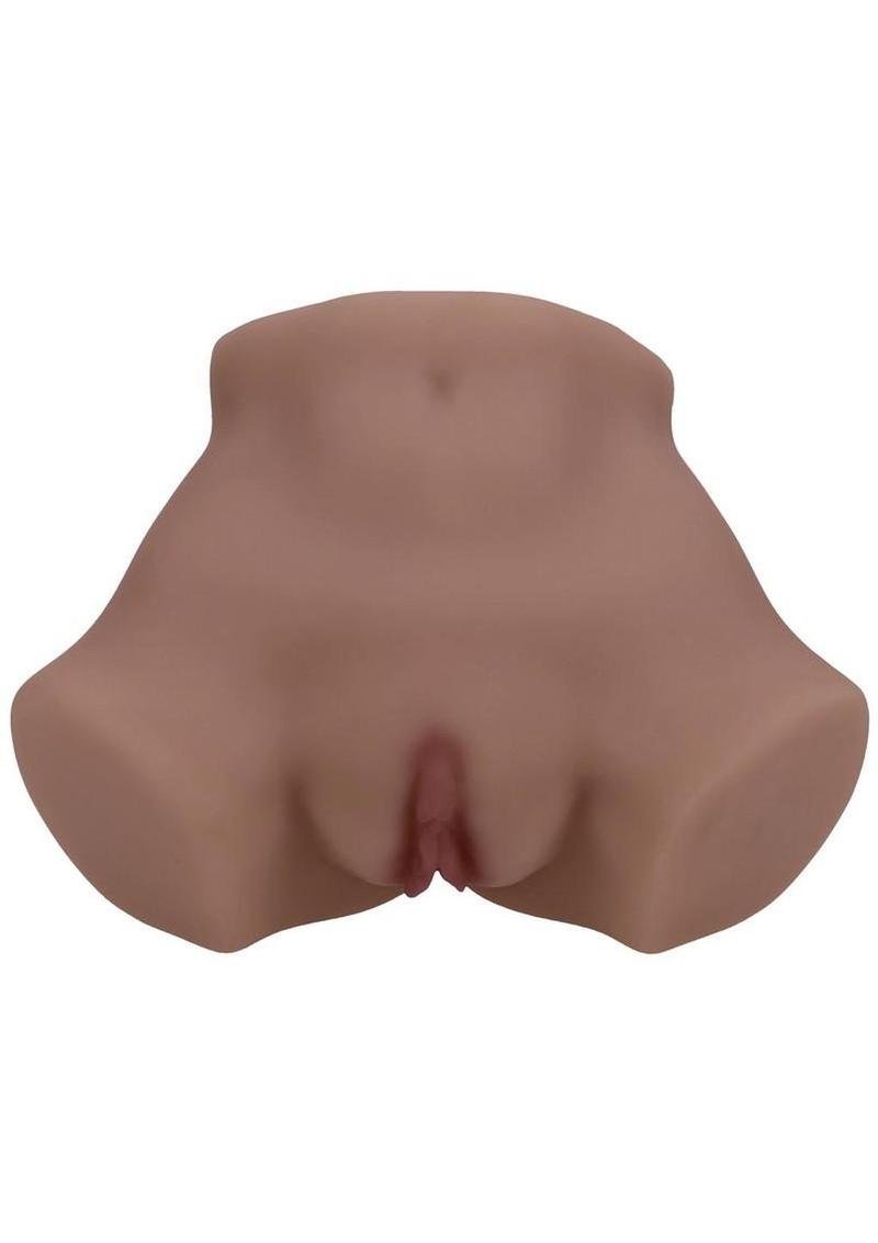 Xkin Eve Rhodes Dual Entry Bodyforms Masturbator - Pussy/Ass - Chocolate