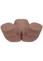 Xkin Clara Vossi Dual Entry TPE Bodyforms Masturbator -Pussy/Ass - Chocolate