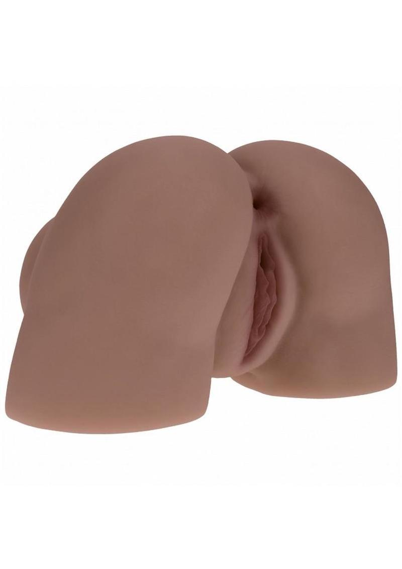 Xkin Kaya Bloom Dual Entry Bodyforms Masturbator - Pussy/Ass- Chocolate