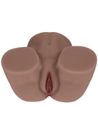 Xkin Kaya Bloom Dual Entry Bodyforms Masturbator - Pussy/Ass- Chocolate