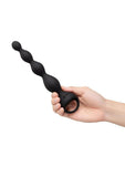 B-Vibe 6.5" Rechargeable Silicone Vibing Beads - Black