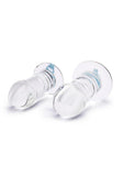 B-Vibe Intermediate Glass Anal Dilators Set (2 Piece) - Clear