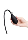 B-Vibe Beaded Inflatable Silicone Anal Plug - Black