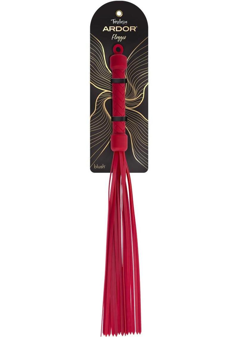 Temptasia Ardor Silicone Flogger - Red