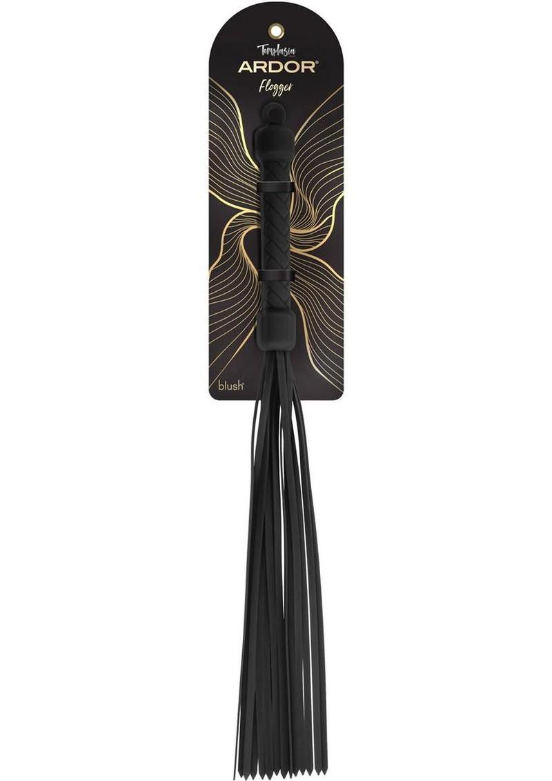 Temptasia Ardor Silicone Flogger - Black