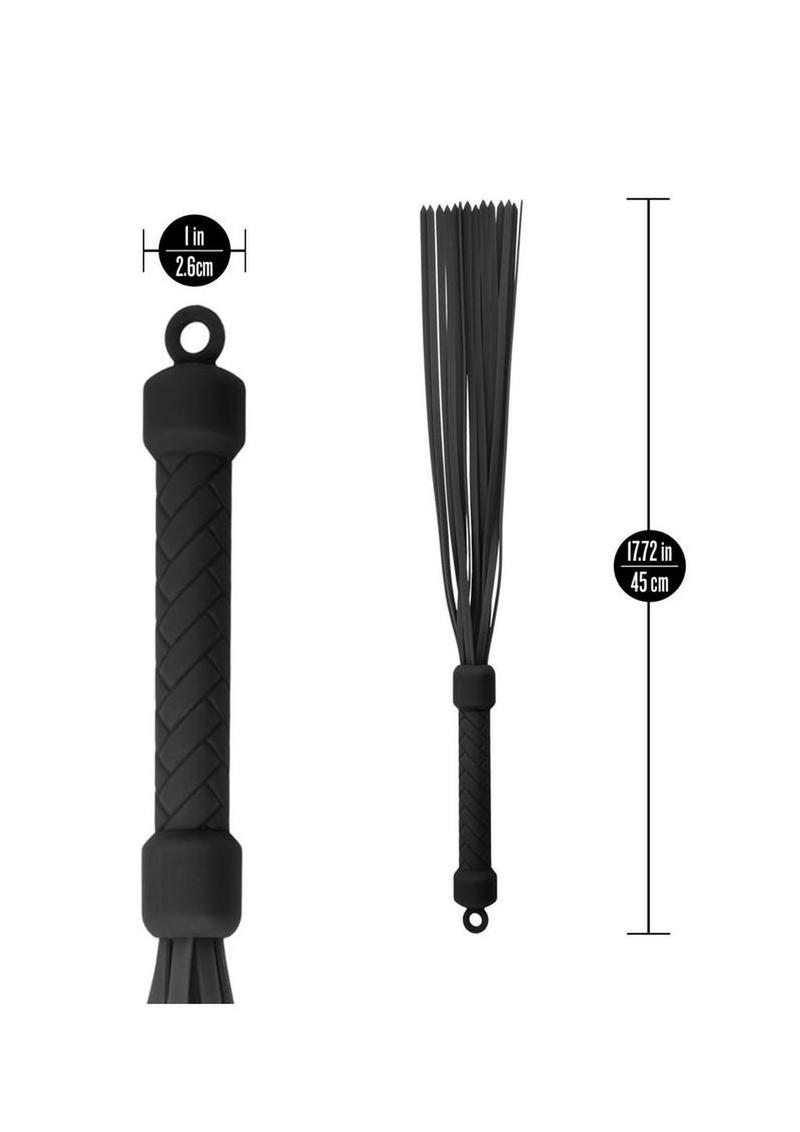 Temptasia Ardor Silicone Flogger - Black