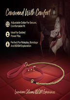 Temptasia Ardor Collar and Leash - Red
