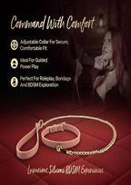 Temptasia Ardor Collar and Leash - Pink