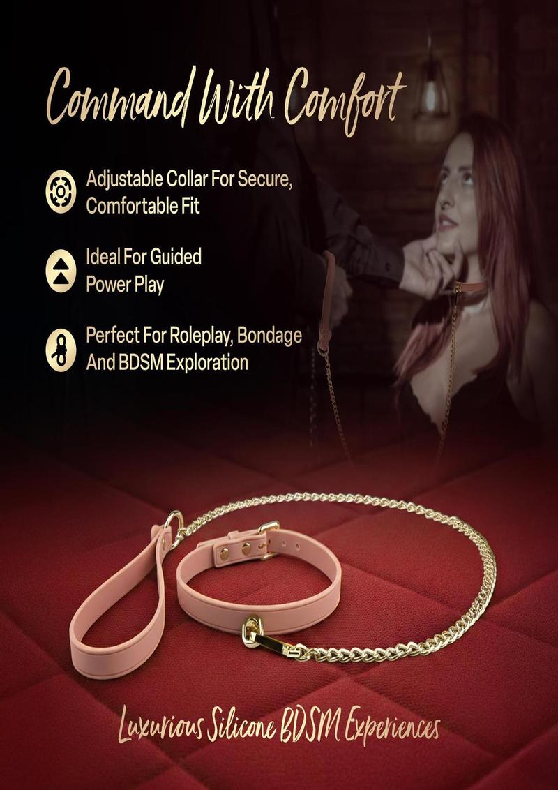 Temptasia Ardor Collar and Leash - Pink