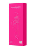 Lovense Velvo Rotating Vibrating 3-in-1 Rechargeable Bluetooth App Compatible Rabbit Vibrator - Pink