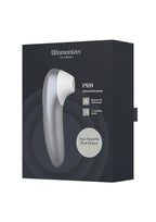 Womanizer Pleasure Air Pro Rechargeable Silicone Air Pulse Clitoral Vibrator - Silver Grey
