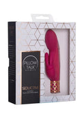 Pillow Talk Secrets Seductive Rechargeable Silicone Dual Come Hither Wand - Fuchsia
