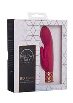 Pillow Talk Secrets Seductive Rechargeable Silicone Dual Come Hither Wand - Fuchsia