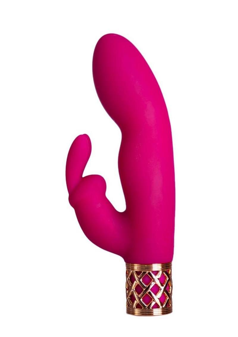 Pillow Talk Secrets Seductive Rechargeable Silicone Dual Come Hither Wand - Fuchsia
