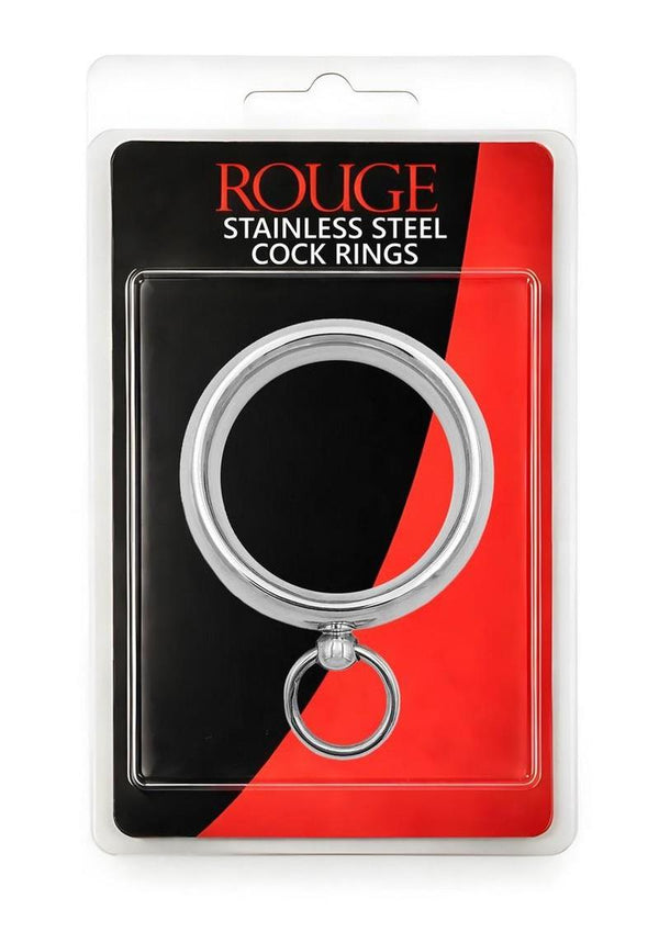 Stainless Steel Command Me Cock Ring 50mm - Silver