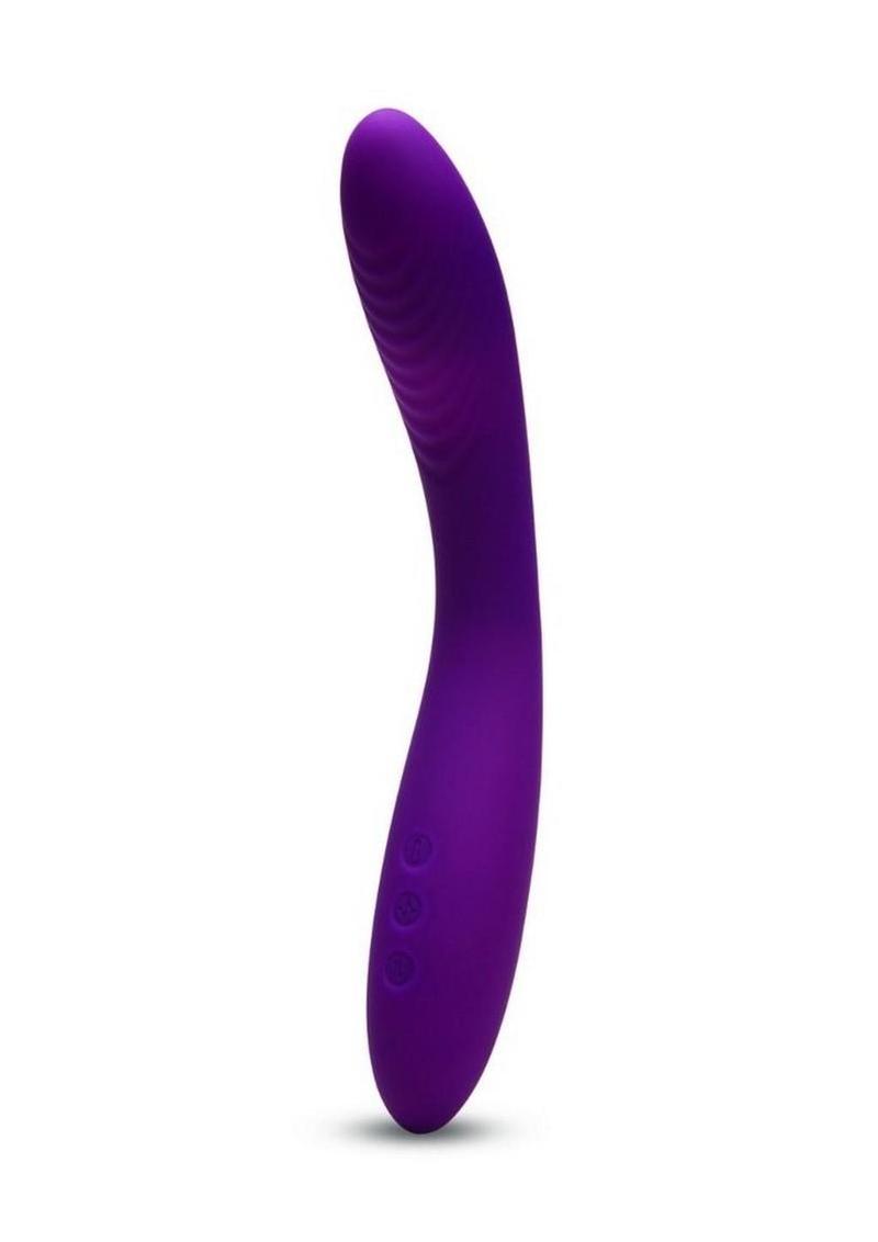 Me You Us Warming Rechargeable Silicone G-Spot Vibrator - Purple