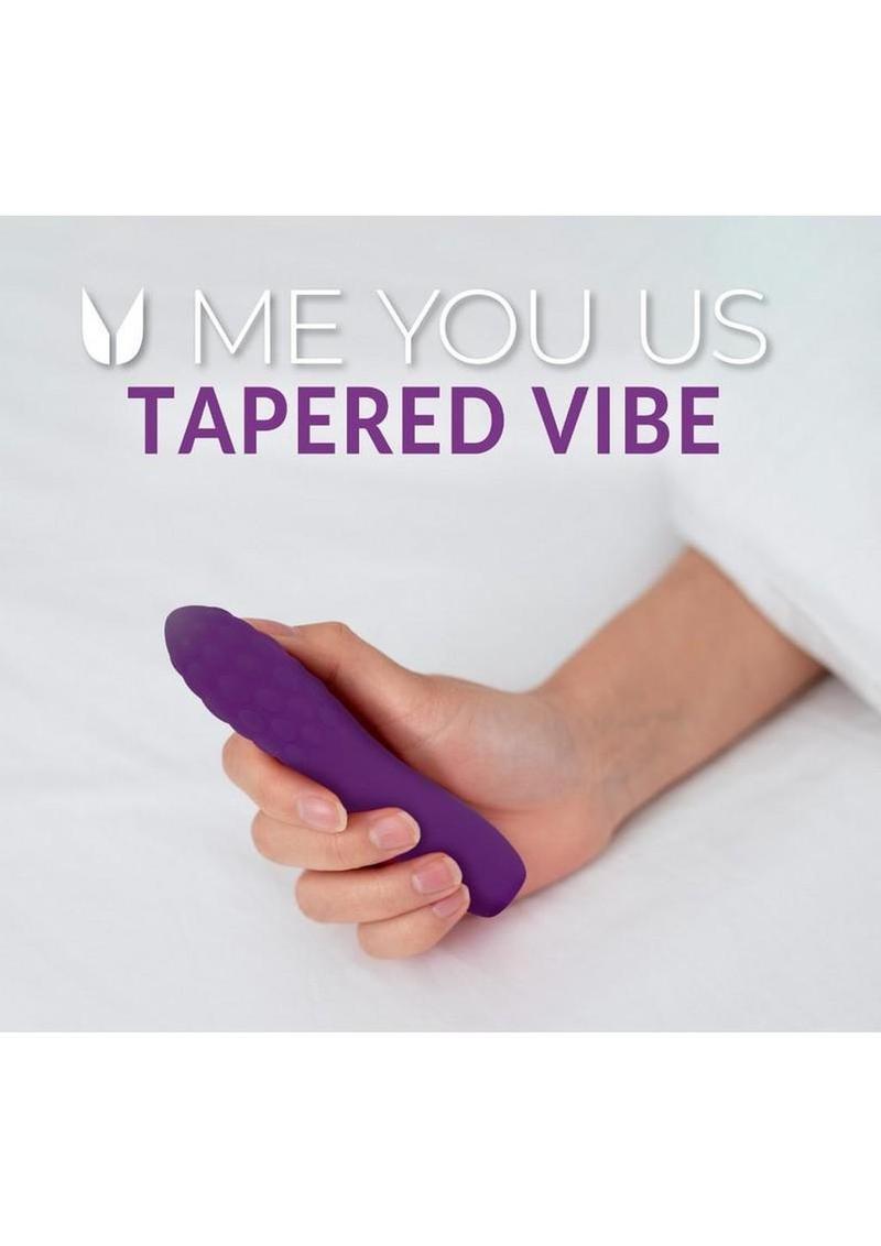 Me You Us Tapered Bullet Rechargeable Silicone Vibrator - Purple