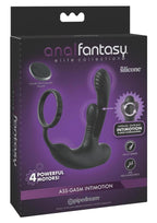 Anal Fantasy Elite Ass-Gasm IntiMotion Multi-motor Rechargeable Silicone Anal Plug - Black