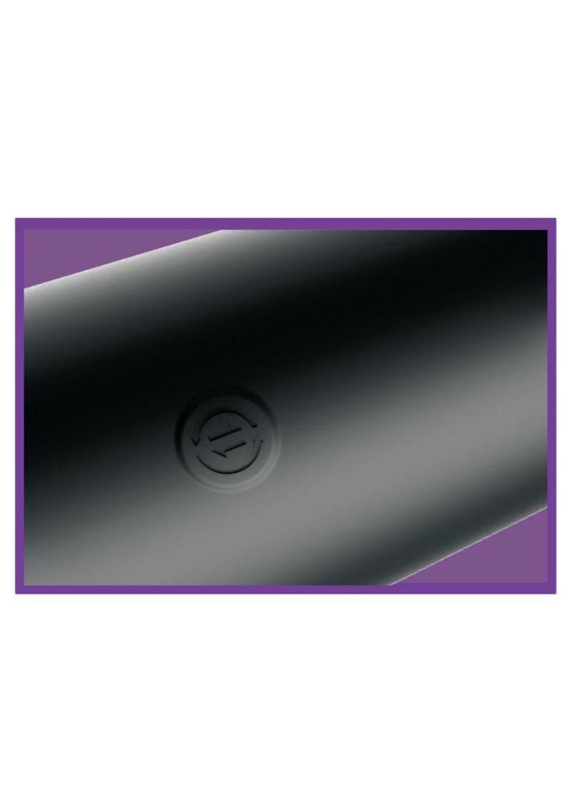 Anal Fantasy Elite Twist Ecstasy Rechargeable Silicone Rotating Anal Massager - Black/Purple