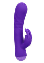 Extra Thicc Chubby Deep-Thrust Bunny Rechargeable Silicone Rabbit Vibrator - Purple