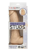 Silicone Studs Big Dick Energy Rechargeable Silicone Vibrating Dildo - Vanilla