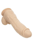 Silicone Studs Big Dick Energy Rechargeable Silicone Vibrating Dildo - Vanilla