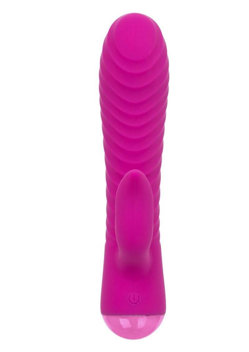 Extra Thicc Chubby Gyrating Rechargeable Silicone Tickler - Pink