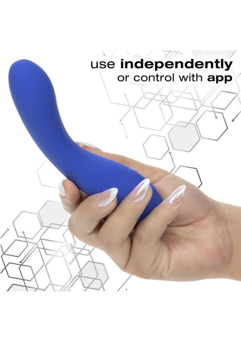 CalExotics Connect Warming Rechargeable Silicone App Compatible Wand - Purple