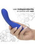 CalExotics Connect Warming Rechargeable Silicone App Compatible Wand - Purple