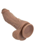 Silicone Stud Big Dick Energy Rechargeable Silicone Vibrating Dildo - Chocolate