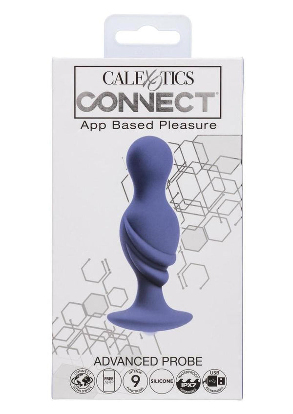 CalExotics Connect Advanced Rechargeable Silicone App Compatible Probe - Purple