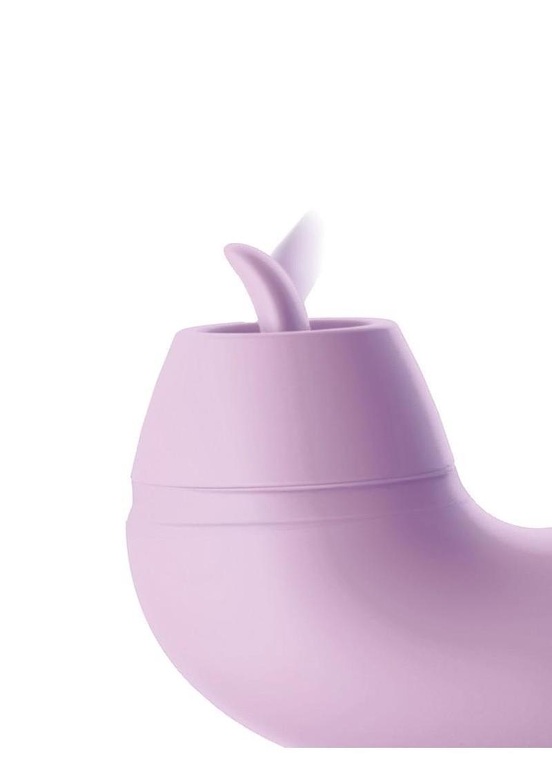 Fantasy for Her G-Touch Pulse Pro Rechargeable Silicone Rabbit Vibrator with Clitoral Stimulator - Purple