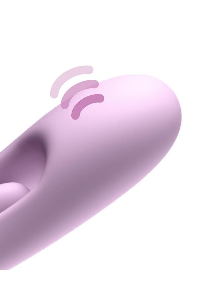 Fantasy for Her G-Touch Pulse Pro Rechargeable Silicone Rabbit Vibrator with Clitoral Stimulator - Purple
